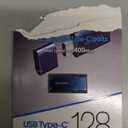Samsung Type-C USB Flash Drive, 128GB, Transfers 4GB Files in 11 Secs w/Up to 400MB/s USB 3.2 Gen 1 Read Speeds, Compatible w/USB 3.0/2.0, Waterproof, 2022, Blue, MUF-128DA/AM