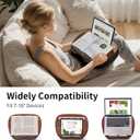 JARLINK Lap Beanbag Book Stand, Hands-Free Reading Pillow Stand for Neck Support, Comfortable Beanbag Book Holder for Bed, Sofa, Dorm Room, Travel (Muted Gray)