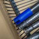 Adjustable Metal Leaf Rake Long Handle, Garden Rakes for Lawns Heavy Duty Leaves with Expandable Head 8-17", Yard Women Kids Rake for Gardening RV Camping