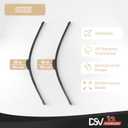 OEM Quality Windshield Wiper Blades, 18 and 18 DSV Standard Car Wiper Blades With Universal U/J Hook Only, Automotive Replacement Wiper Blades for my Car, Water Repellency Wiper Blade, Pack of 2