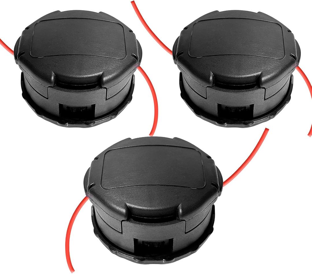 3 Pack String Trimmer Head compatible for Echo Speed Feed 400 SRM-230 SRM225 SRM-210 SRM2100 Echo Weed Eater PAS210 PAS211 PAS225 PAS230 PAS260 Shindaiwa T195S T220 T222 T230 T231 Straight Shaft