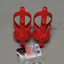 Plastic Water Bottle Rack Holder Bracket Cage for Bicycle 2 Pcs Red(id:3d 50d f9 463 412
