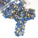 qiipii 1600pcs SS16 Champagne Golden Hotfix Rhinestones 4mm Flatback Hot Fix K9 Glass Round Gold Rhinestones Stone Gems Diamonds for Crafts Crafting Fabric Clothing Clothes Shoes Bag DIY Decoration