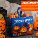Abbylike 100 Pack Halloween Tote Bags Bulk, Large Gift Bags with Handles, 1 Count