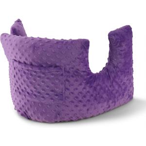 Mastectomy Pillow for Post Surgery Recovery, Breast Surgery Pillow with Pocket, Chest Support for Mastectomy, Lumpectomy, Reconstruction, Breast Cancer, Heart Surgery, Abdominal Surgery (Purple-Dot)