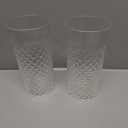 OCS Parts Pro Series 2-Pack Vintage Textured Highball Glasses | 12 Ounce Collins Glasses for Mixed Cocktails, Water or Iced Tea for Homes, Bars, and Commercial Establishments