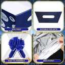 Marspark 18 Pcs 6 Set Hanukkah Bags for Gifts 8x10'' Chanukah Gift Menorahs Star Basket Boxes Empty to Fill with Gifts Blue Pull Bows Cellophane Wrapping Supplies for Hanukkah Party Favor Decorating