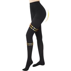 Compression Pantyhose for Women, Medical Graduated Compression Tights Men, 15-20 mmHg High Waist Compression Leggings, Closed Toe Compression Stockings, Support Hoses for Edema, Varicose Veins, Small