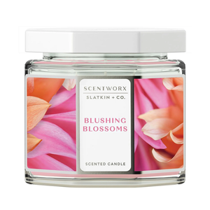 Scentworx 14.5 oz Blushing Blossoms 3-Wick Jar Candle by Slatkin & Co
