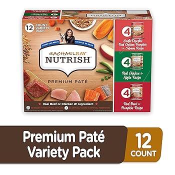 Rachael Ray Nutrish Wet Dog Food, Beef, Chicken, and Gentle Digestion Variety Pack, 13 Ounce Can (Pack of 12)
 BB 11/25/26