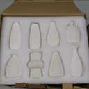 Small White Ceramic Vase Set of 16,Bulk Mini Bud Vases for Flowers and Pampas Grass,Boho Centerpieces for Party/DIY Weddings/Coffee Table/Counter Decor,Bedroom/Living Room/Home Decor (16, White)