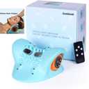 2025 New Massager Electric 6 Levels Massage Intensity Heated Stretcher 4D Portable Massager Cervical Stretching Pillow Massage for Neck & Shoulder Discomfort Relief (Blue)
