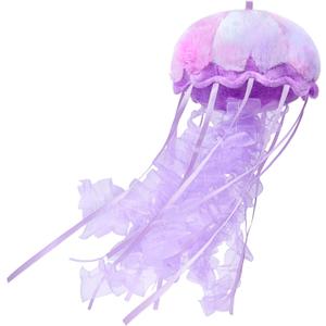 Realistic Jellyfish Stuffed Animal, Cute Plush Toy for Birthday Room Decor, Sea Animal Collection Gift for Boys and Girls (Bright Purple)