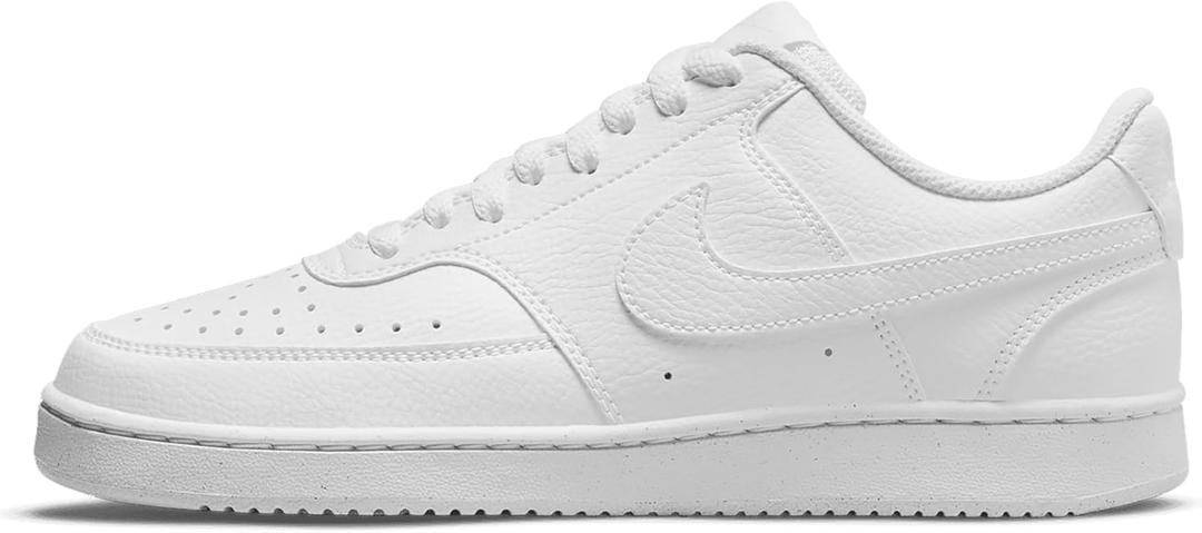Nike Women's Court Vision Low Next Nature Shoes (8, White/White/White)