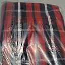 CAINANEL Buffalo Plaid Outdoor Rug Christmas Door Mat Christmas Decor Welcome Rug Cotton Hand-Woven Layered Door Mats for Front Porch, Kitchen, Farmhouse, Entryway (35.4''x59'', Red/Black/White)