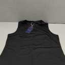 SAMPEEL Dresses for Women 2025 Casual Summer Sundresses Sleeveless Tank Dress Fashion Outfits (Medium, Black)