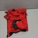 Mile High Life Waterproof Dog Raincoat, Full Coverage Small Dog Rain Coat with Harness, Adjustable 4 Legs Puppy Rain Jacket with Reflective Strip and Elastic Cuffs (Red, L Back Length 16.1") Size L