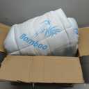 Mattress Topper Full Size,Viscose Made from Bamboo Extra Thick Mattress Pad 8-21" Deep Pocket Soft Down Alternative Fill Mattress Protector Pillow Top Mattress Cover(54x75 Inches) (Blue)