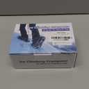 Sportneer Crampons Ice Cleats for Shoes and Boots with 28 Spikes - Traction Slip-on Stretch Footwear for Walking and Shoveling on Ice and Snow (Large, Black)