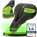 Velmia Bicycle Saddle - Comfortable Saddle for Men and Women - 3 Zone Concept - Waterproof Bicycle Seat with Ergonomic Design