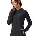 Soothfeel Women's UPF 50+ Sun Protection Hoodie Jacket Lightweight Long Sleeve Sun Shirt for Women with Pocket Hiking Outdoor (Medium)