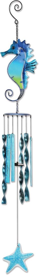 Sunset Vista Design Studios Beach Collection Wind Chime, Sea Horse 30inch