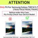 Tri-Fold Case Compatible with Samsung Galaxy TAB S2 9.7 inch Tablet - SM T810/T813/T815C/T819C(2014 Edition), Includes a Screen Protector - Premium PU Leather Tri-Fold Cover with Auto Sleep/Wake (One Size)