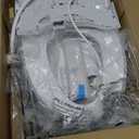 TOTO WASHLET S5 Electronic Bidet Toilet Seat with Instantaneous Water Heating, PREMIST and EWATER+ Wand Cleaning, Elongated, Cotton White - SW3446#01