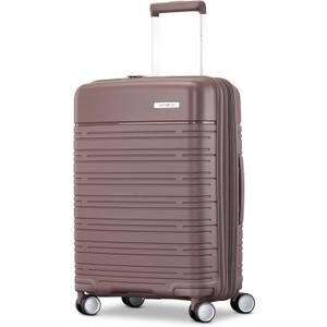Samsonite Elevation Plus - Carry-On Hardside Luggage - Scratch Resistant Polypropylene Shell, RightHeight Adjustable Handle, Integrated AirTag Holder, TSA Lock, WetPak Compartment - Chocolate Mauve