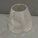 Aspen Creative 32197A Transitional Empire Shape Spider Construction Lamp Shade in Frost, 6" Top x 12" Bottom x 9" Slant Height (Ivory)