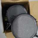 Mudder 4 Pieces Round Air Stone Disc Hydroponics Pump Bubble Diffuser Release Tool for Aquarium with 12 Pieces Suction Cups Fish Tank Aerator Air Stone Kit