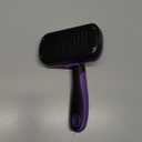 Self Cleaning Cat & Dog Grooming Brush - Skin Friendly Deshedding Hair Brush for Haired Dogs & Puppies, Purple