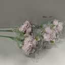 8 Bundles Artificial Peonies Flowers Boho Faux Flowers Arrangements Artificial Centerpiece Spring Bouquet Floral Wedding Decoration for Vase(Light Purple)
