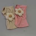MIUXUESO 2 Pcs Baby Flower Headbands Baby Girls Nylon Headband Soft Hairbands Hair Accessories for Newborn Infant Toddler Kids (Beige Pink)