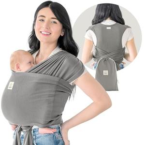 KeaBabies Baby Wrap Carrier Ring Sling - Easy to Wear, Adjustable D-Lite Baby Carrier Newborn to Toddler, Infant Carrying Shirt, Hands Free Bonding, Breathable Fabric Wearing Wrap (Graphite)