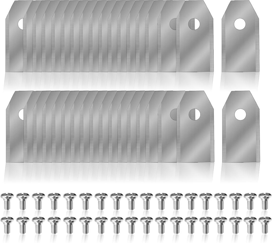 2 x Replacement Blades for Segway Navimow i105N, i108N, i110N, H500N, H800N, H1500N, H3000N, Stainless Steel Robotic Lawn Mower Blades 36pcs Silver