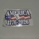 2 Pack 250th Independence Anniversary Stickers 1776-2026 Patriotic USA Flag Vinyl Decal, Waterproof Outdoor Sticker for Car Window, Truck & Laptop (8 x 6 inch)