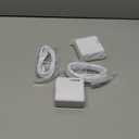 Essri MacBook Pro Charger,100W USB C Charger 2Pack with Foldable Plug,Dual 65W Ports Fast Charging for MacBook Pro Air,iPad Pro,iPhone 17/16/15,Includes 6FT+10FT USB C to C Cables - White