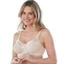 Bestform Womens 5006715 Satin Trim Wireless Cotton Bra with Unlined Cups(44C)