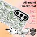 ChiCsFleur for Samsung Galaxy S23 Plus Case, TPU Phone case with Camera Protection for Women Girls Teens - Green Watercolor Botanical Leaf Herb Natural Garden Floral Clear Gift Aesthetic Unique (Verdelle)