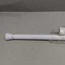 MEXAU 2 Pack White Tension Rod 18 To 28 Inch Short Tension Rod Adjustable Spring Curtain Rod No Drilling Short Curtain Rod Extendable Small Spring Tension Rod For Closet Cupboard Bars Refrigerator