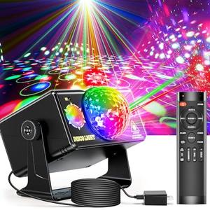 Party Lights, DJ Disco Light Disco Ball Light Sound Activated Strobe Stage Lights for Parties Birthday Christmas Gift Wedding Karaoke KTV Bar Club Pub Dance Home Living Room Halloween Decorations