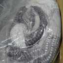 Litanika Quilt King Size Silver Grey, Stripe Patchwork Summer Bedspread Coverlet 3 Pieces, Soft Lightweight Microfiber Quilted Bedding Set for All Season(1 Quilt, 2 Pillowcases)