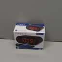 Timex Alarm Clock for Bedroom with FM Radio and 10 Station Presets, Clock Radio with Dual Alarms, USB Charger, Large Display, Sleep Timer, and Snooze  Black (T232B)