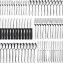 Pleafind 72-Pieces Silverware Set for 12, Flatware Set with Steak Knives, Stainless Steel Cutlery Set, Include Forks Spoons and Knives Set, Dishwasher Safe Utensil Sets for Home Restaurant