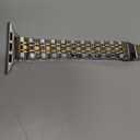 MioHHR Metal Band Compatible with Apple Watch Bands 49mm Ultra3/2/1,46mm Series 11 10,45mm Series 9 8 7,44mm Series 6 5 4 SE,42mm Series 3/2/1,Stainless Steel iWatch Bands for Women,Silver/Gold