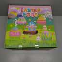LEASEN [ 12 Surprise Golden Eggs ] 500 Pack Plastic Easter Eggs Bulks, 2.3 Inch Empty Easter Eggs, Bright Colors Plastic Eggs Fillable for Easter Hunt, Basket Stuffers Fillers, Easter Party Favor