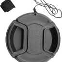 58mm Camera Lens Cap Draduo Camera Lens Cover Snap-On Center Pinch Compatible with Nikon Canon Sony Camera
