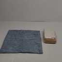 Topfinel Decorative Throw Pillow Covers Dusty Blue Navy Series 18x18 Inch Set of 4,Summer Corduroy Striped Toss Pillows for Couch,Patio,Balcony,Children Bedroom,Modern Fluffy Blue Gradient Shams