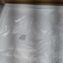 2020 Inches Oversize Extra Large Sturdy Glossy White Acrylic Serving Tray King Size Decorative Big Ottoman Trays with Cut Out Handles Water Proof Bed Tray Coffee Counter Top Organizer